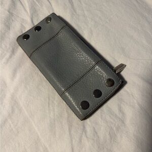 Hammitt 110 North Leather Wallet | Gray w/ Red Lining